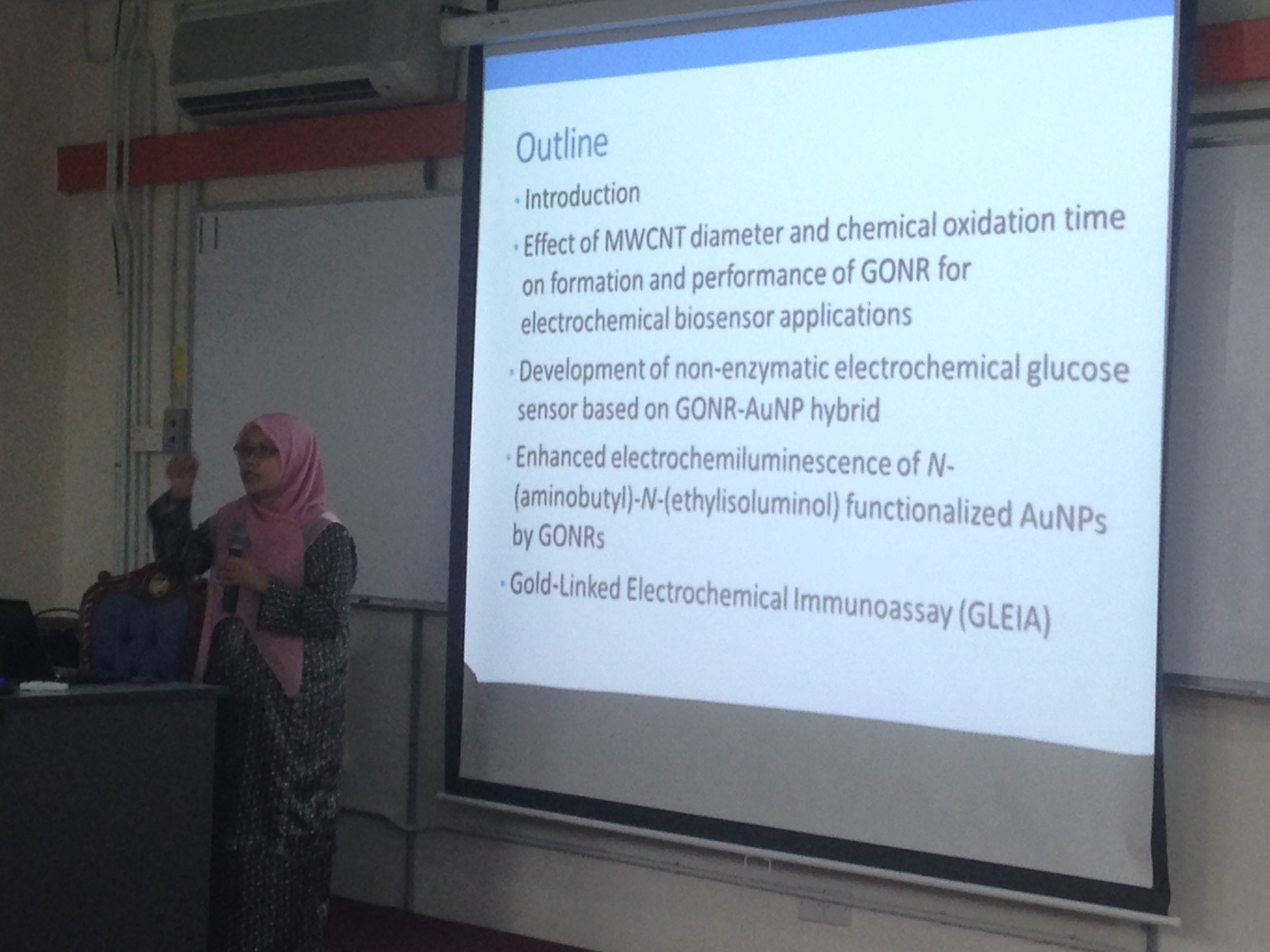 Weekly Presentation by Dr Nur Syakimah