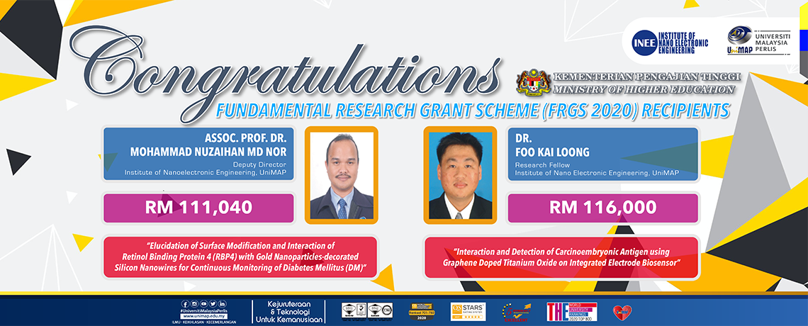 INEE Researcher Awarded FRGS 2020 Grant