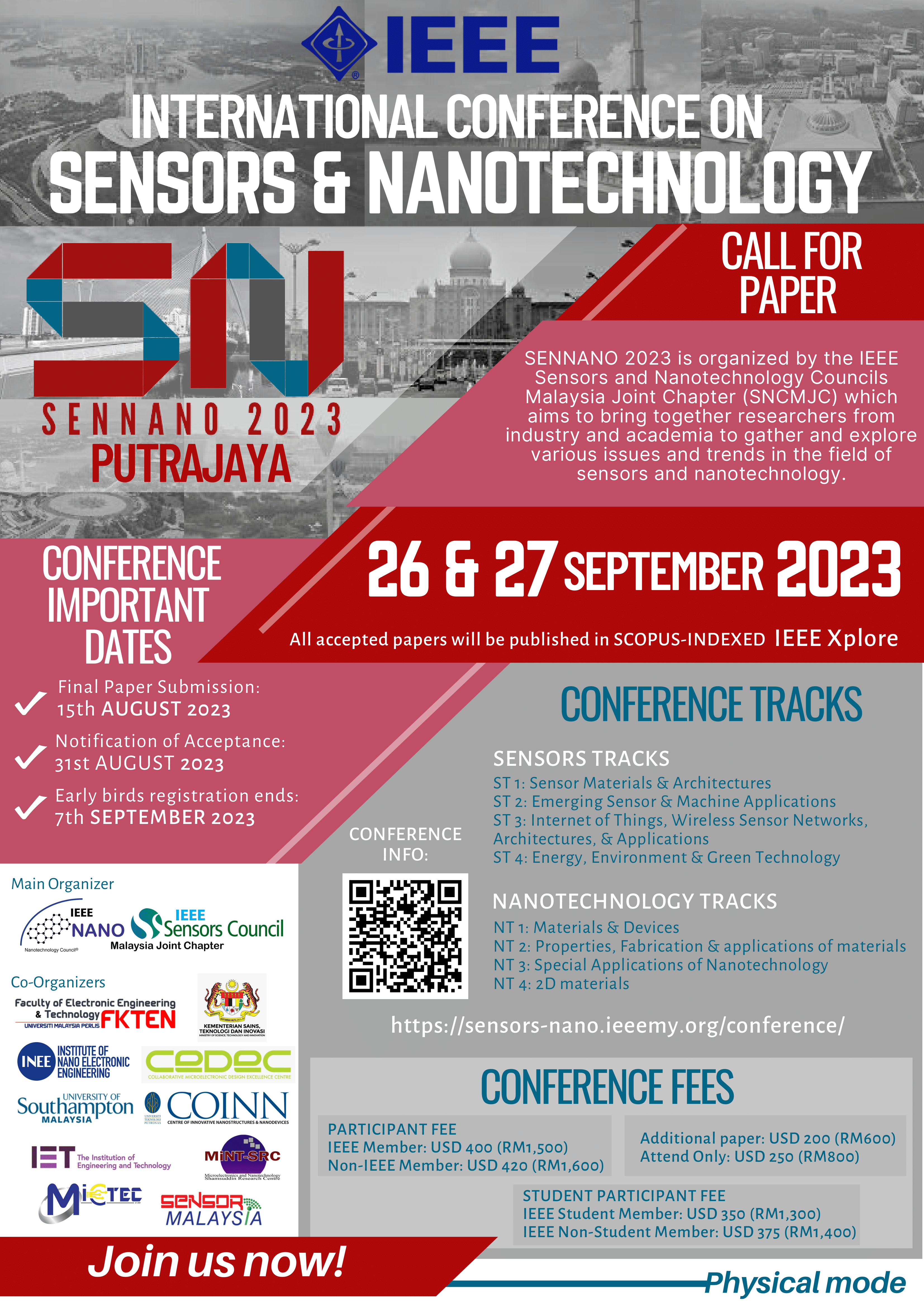 IEEE International Conference on Sensor & Nanotechnology (SenNano2023)