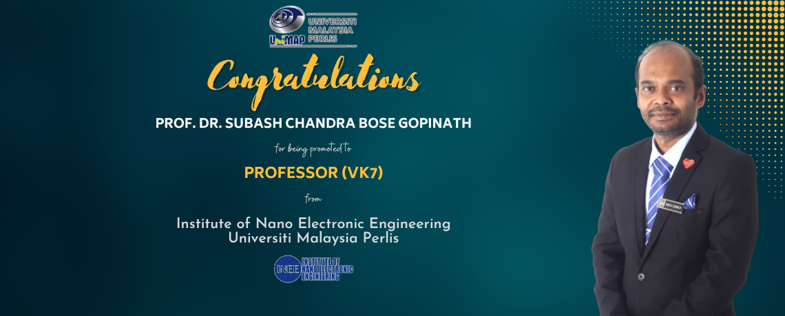 Congratulations Prof. Dr. Subash Chandra Bose Gopinath