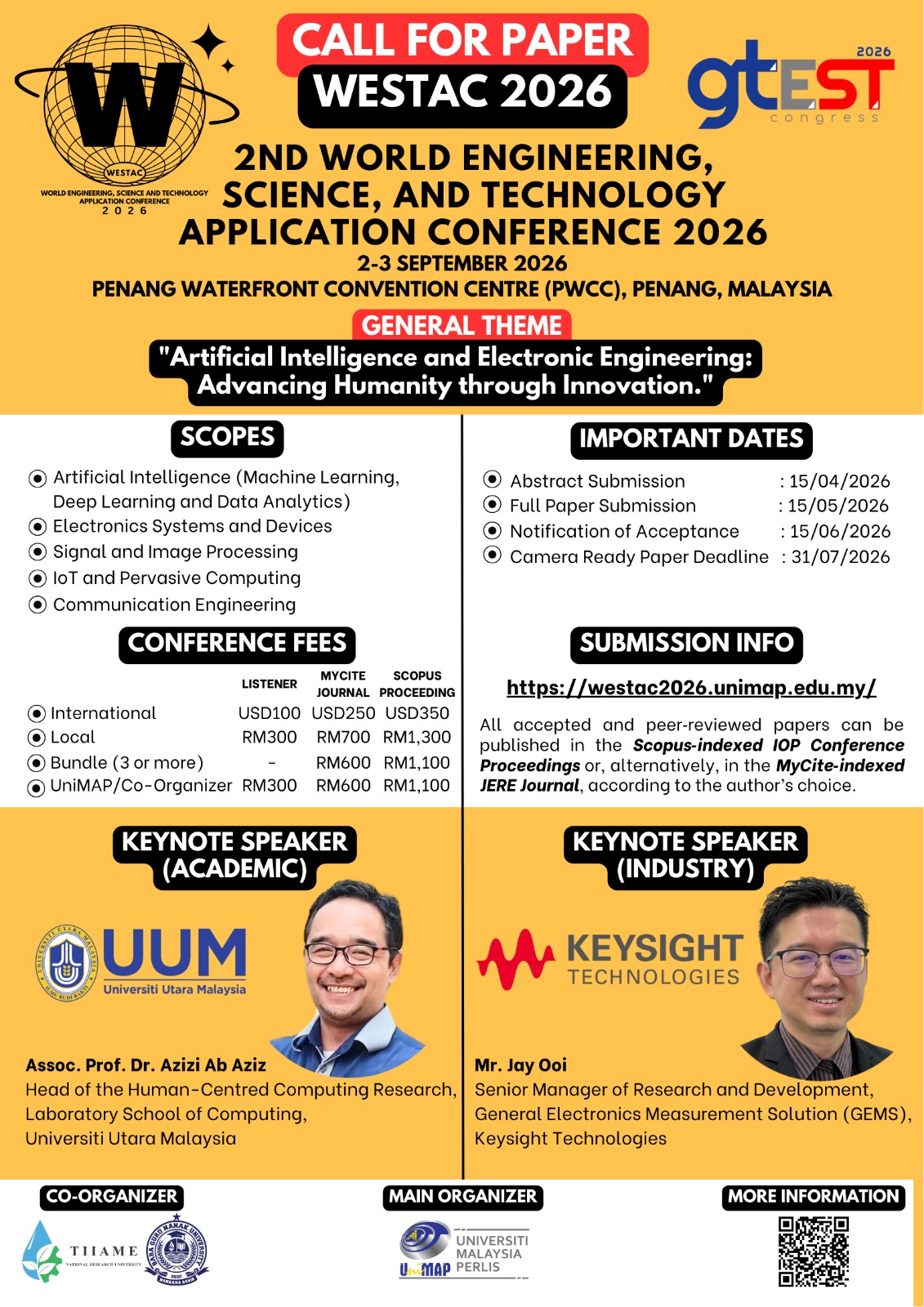 2nd World Engineering, Science and Technology Application Conference 2026 (WESTAC 2026)